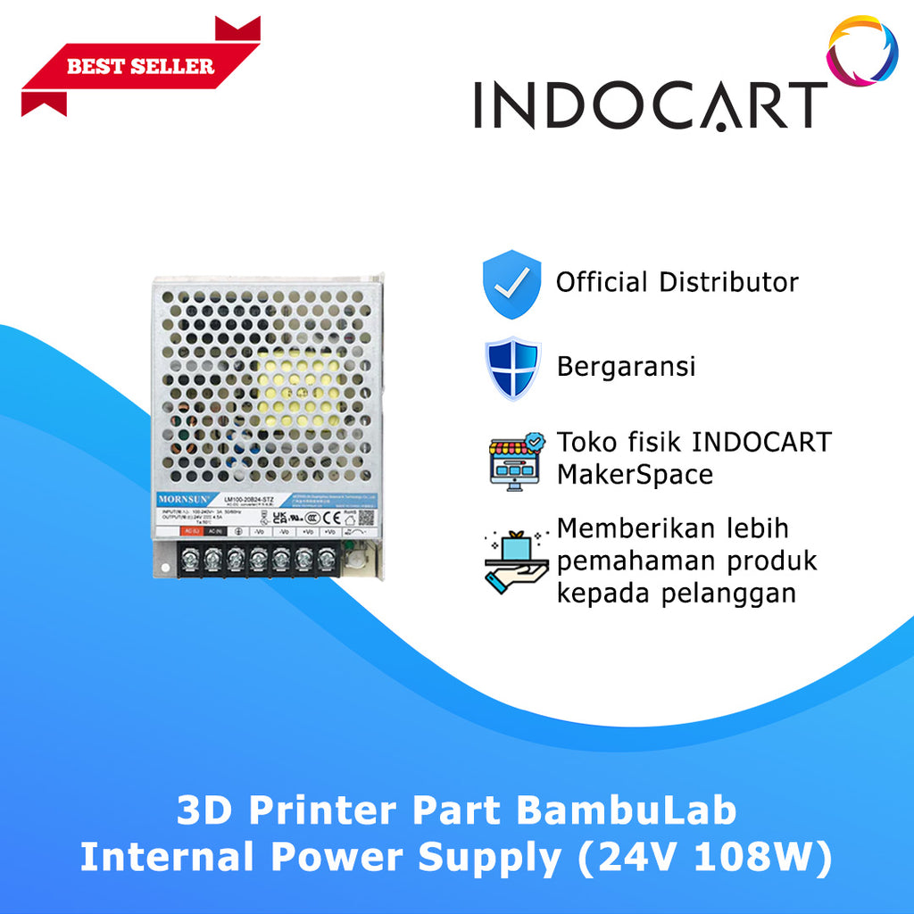 3D Printer Parts BambuLab Internal Power Supply 24V 108W BambuLab X1/P1 Series