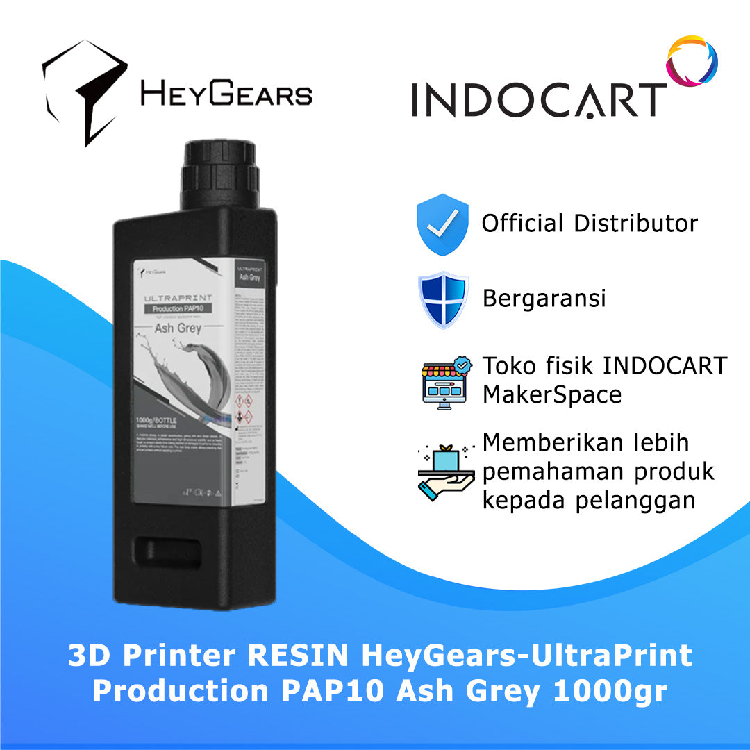 3D Printer Resin HeyGears UltraPrint Production PAP10 Ash Grey 1Kg