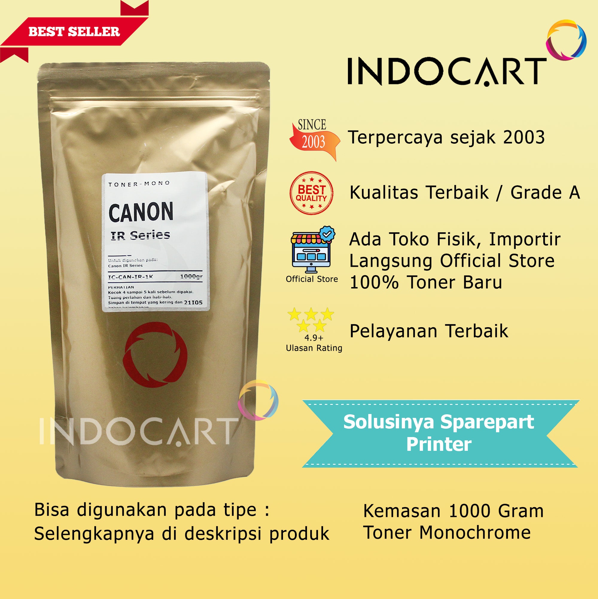 Serbuk Toner NPG-20 NPG-28 NPG-73 NPG-50/51 NPG-57-Canon IR 1600 2016 4525 2520 4025-1Kg