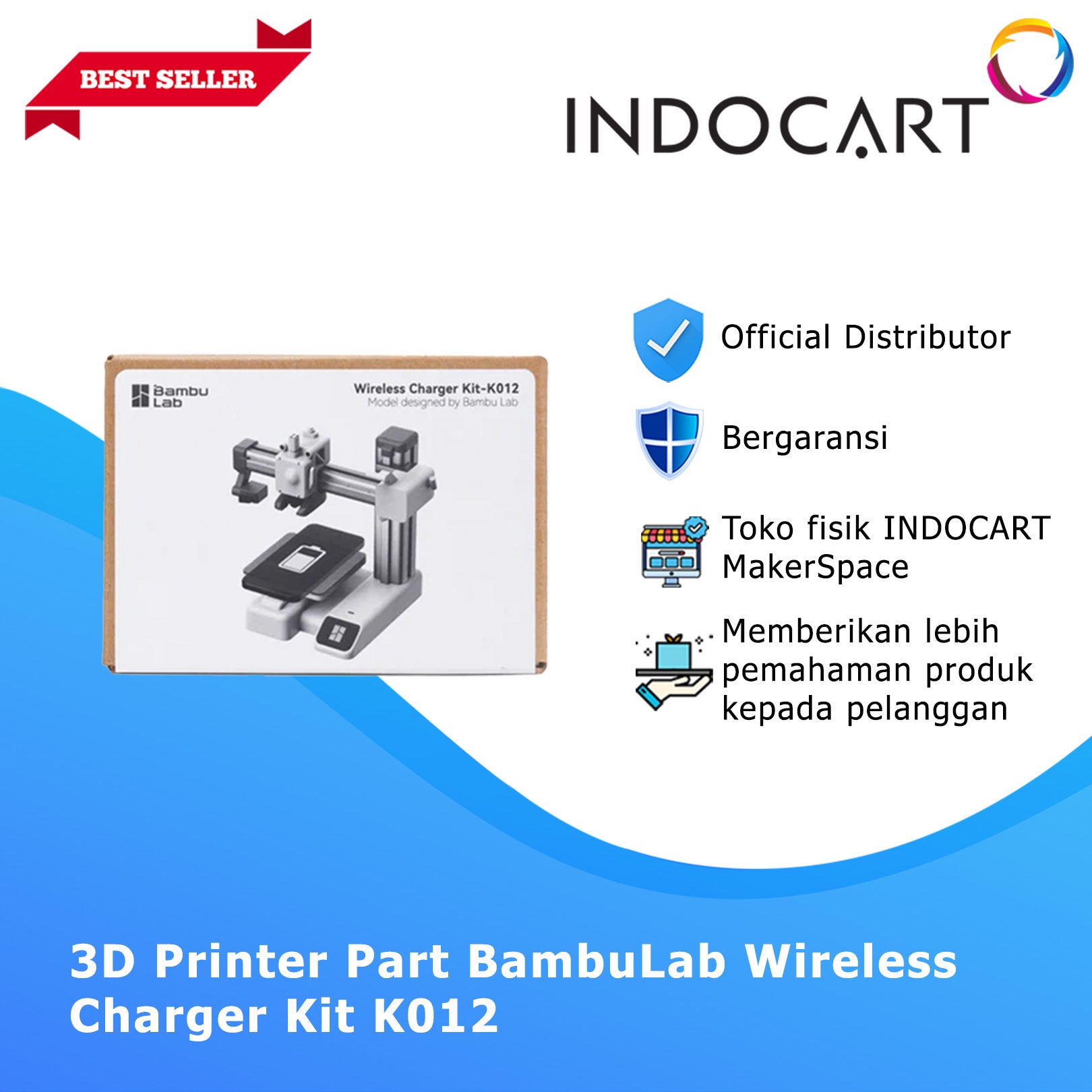 3D Maker's Supply Parts BambuLab Wireless Charger Kit K012