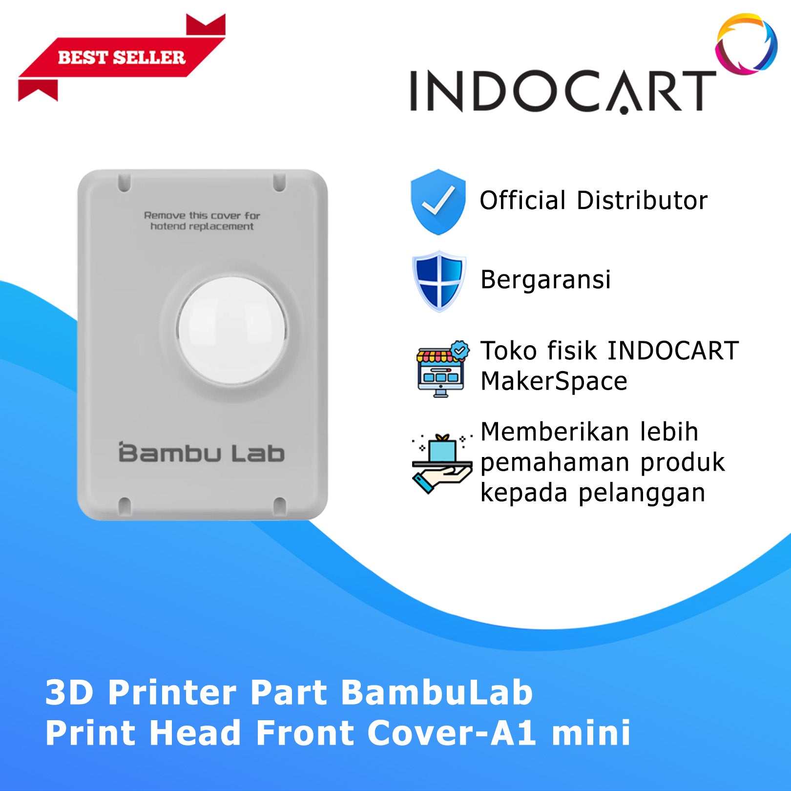 3D Printer Parts BambuLab Print Head Front Cover A1 Series