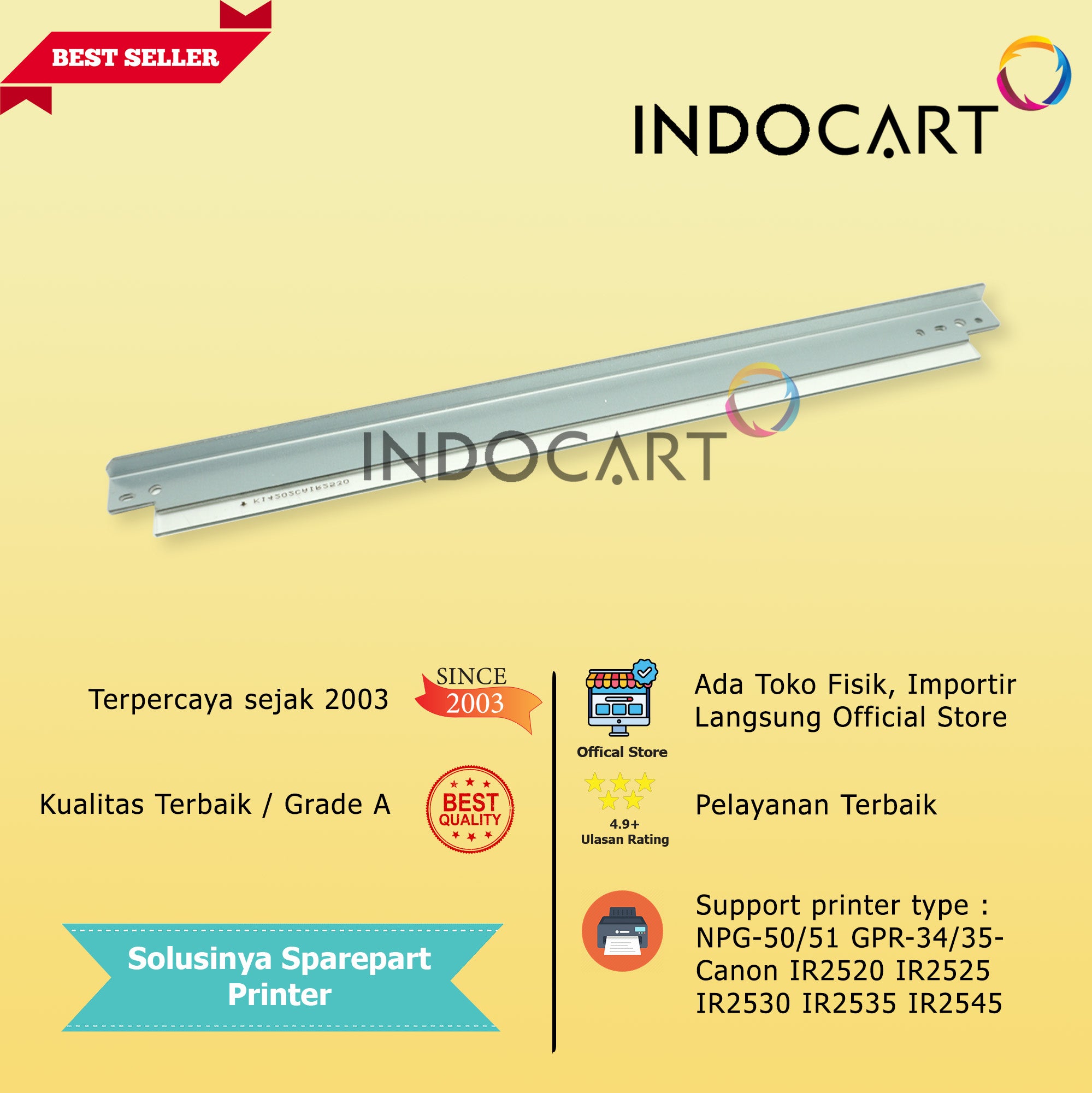 Wiper Blade NPG-50/51 GPR-34/35-Canon IR2520 IR2525 IR2530 IR2535 IR2545