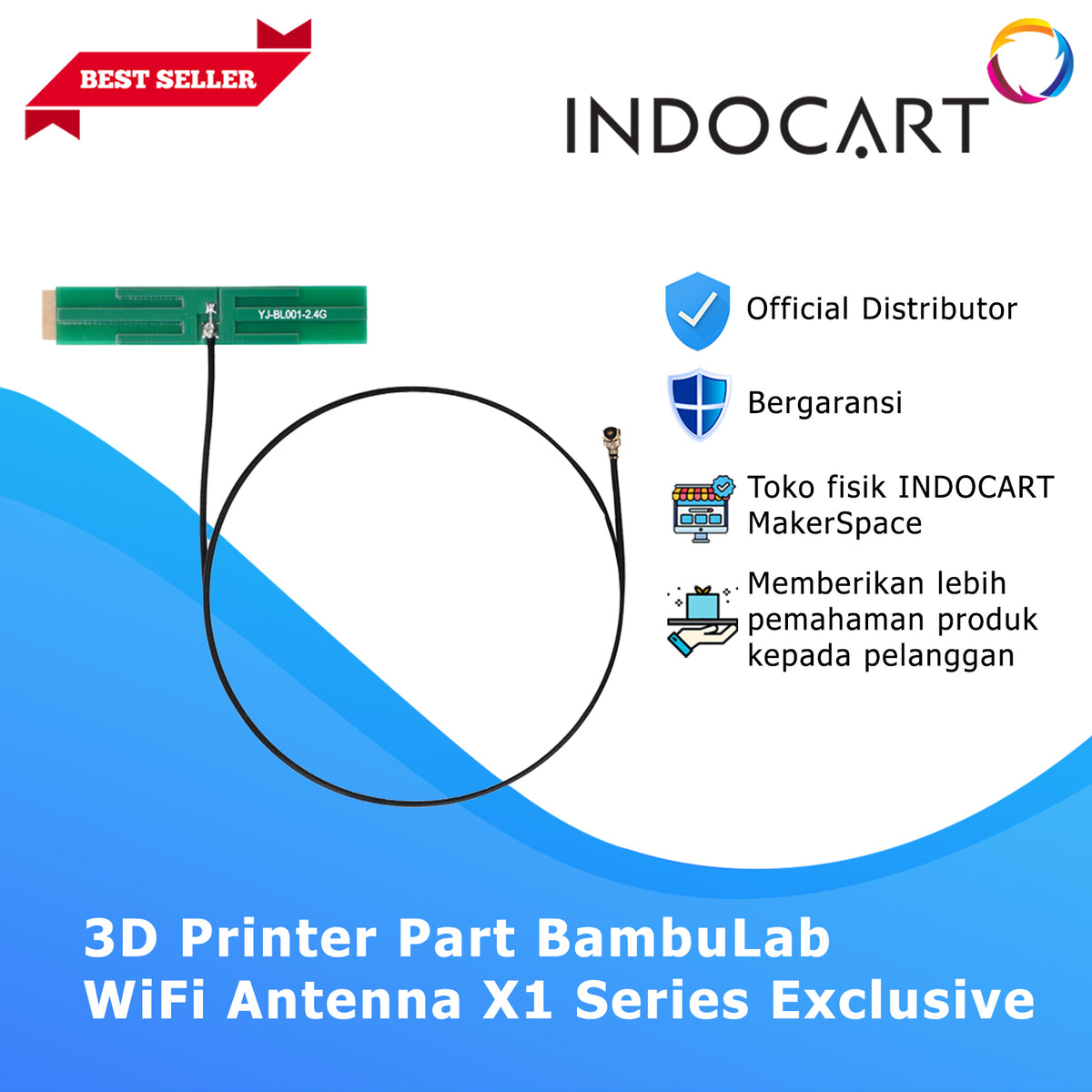 3D Printer Parts BambuLab WiFi Antenna BambuLab X1 Series