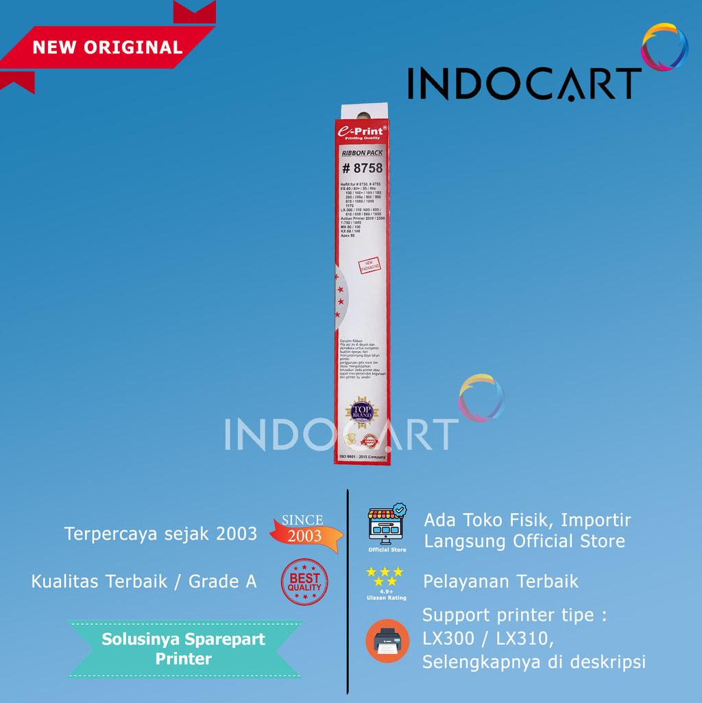 Ribbon Pack ePrint Refill Pita LX300 LX-300 LX310 LX-310 e-Print 8758
