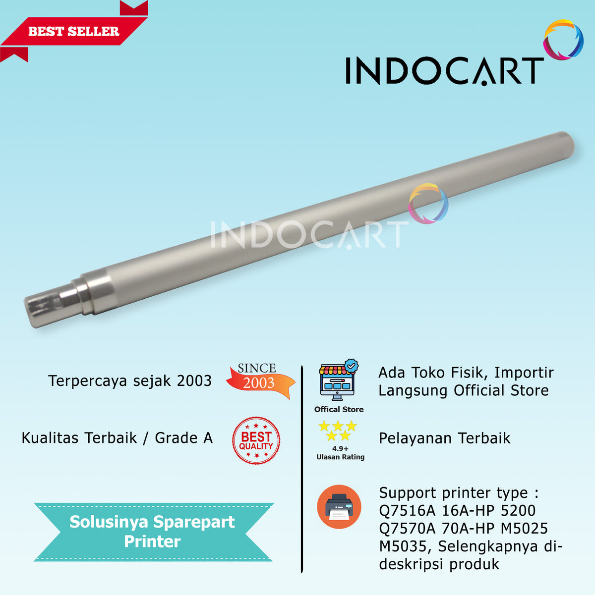 Magnet Roller Sleeve Perak CRG 309 333-Canon LBP 3500 3900 3950 8100