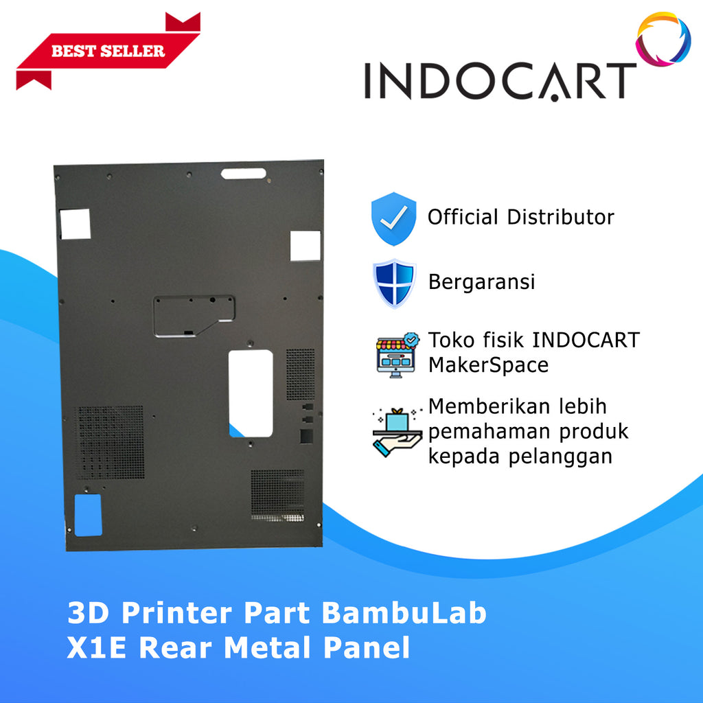 3D Printer Parts BambuLab Rear Metal Back Panel BambuLab X1E