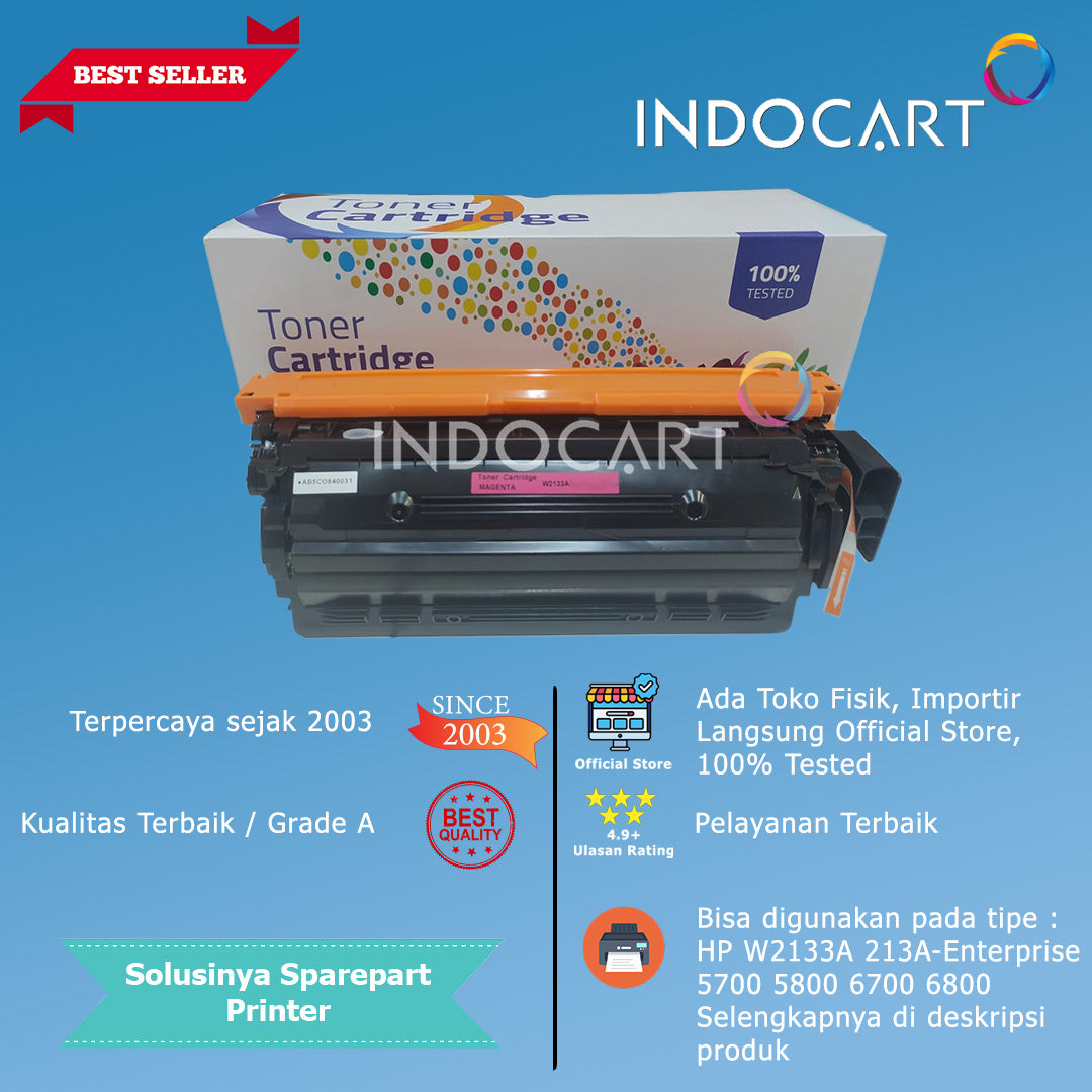 Toner Cartridge Compatible W2130A W2131A W2132A W2133A 213A-HP CLJ Enterprise 5700 5800 6700 6800