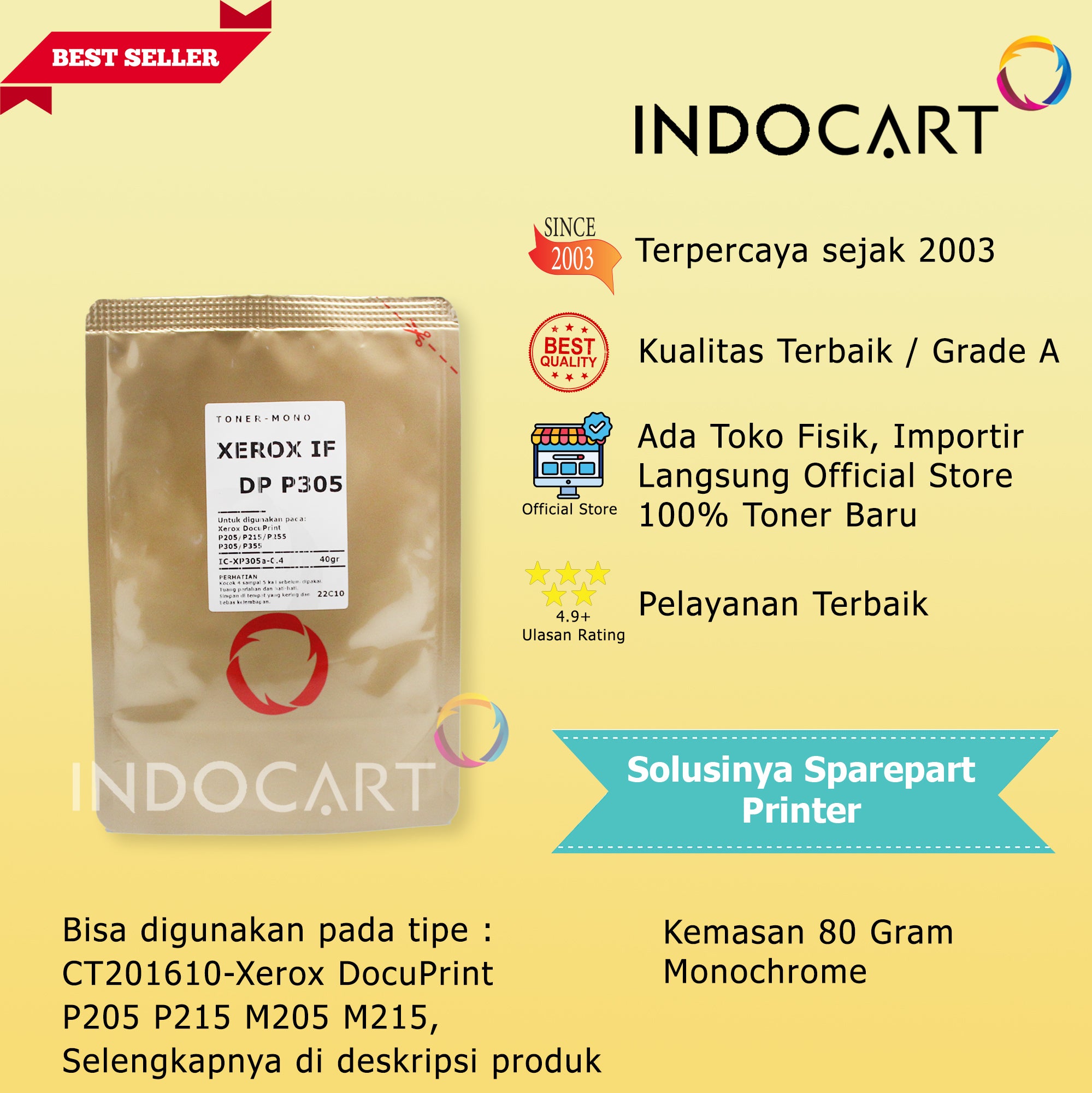 Serbuk Toner Jepang CT201937 CT201948-Xerox DocuPrint P355 P455 M355 M455