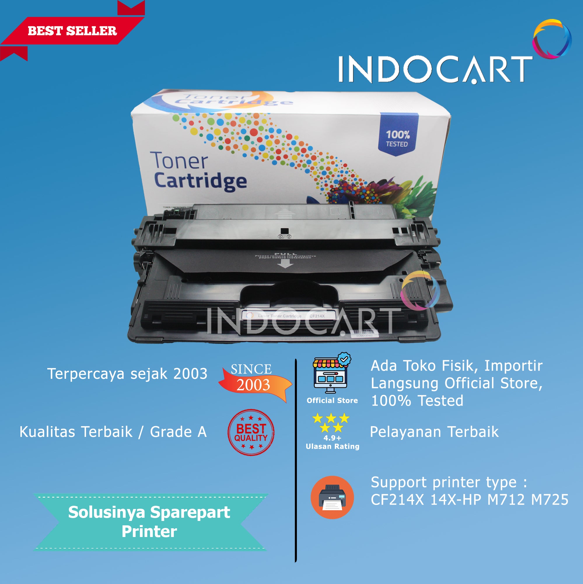 Toner Cartridge Compatible CF214X 14X-Printer LaserJet HP M712 M725