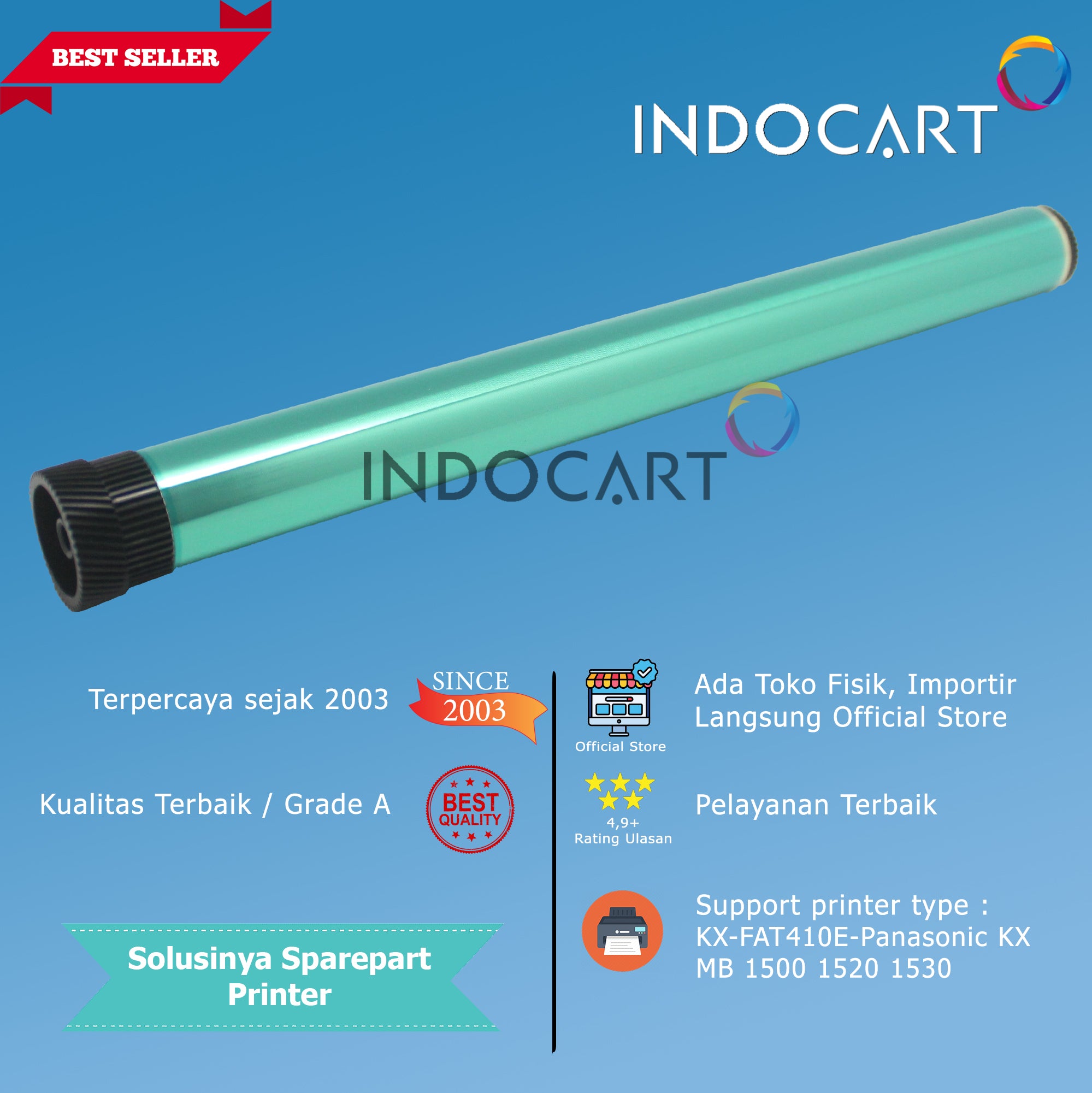 OPC Drum Glossy KX-FAT410E FAT 410-Panasonic KX MB 1500 1520 1530