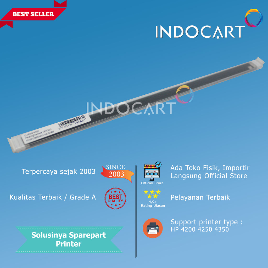 Heating Element-Keramik Fuser Pemanas-HP LaserJet 4300 4345