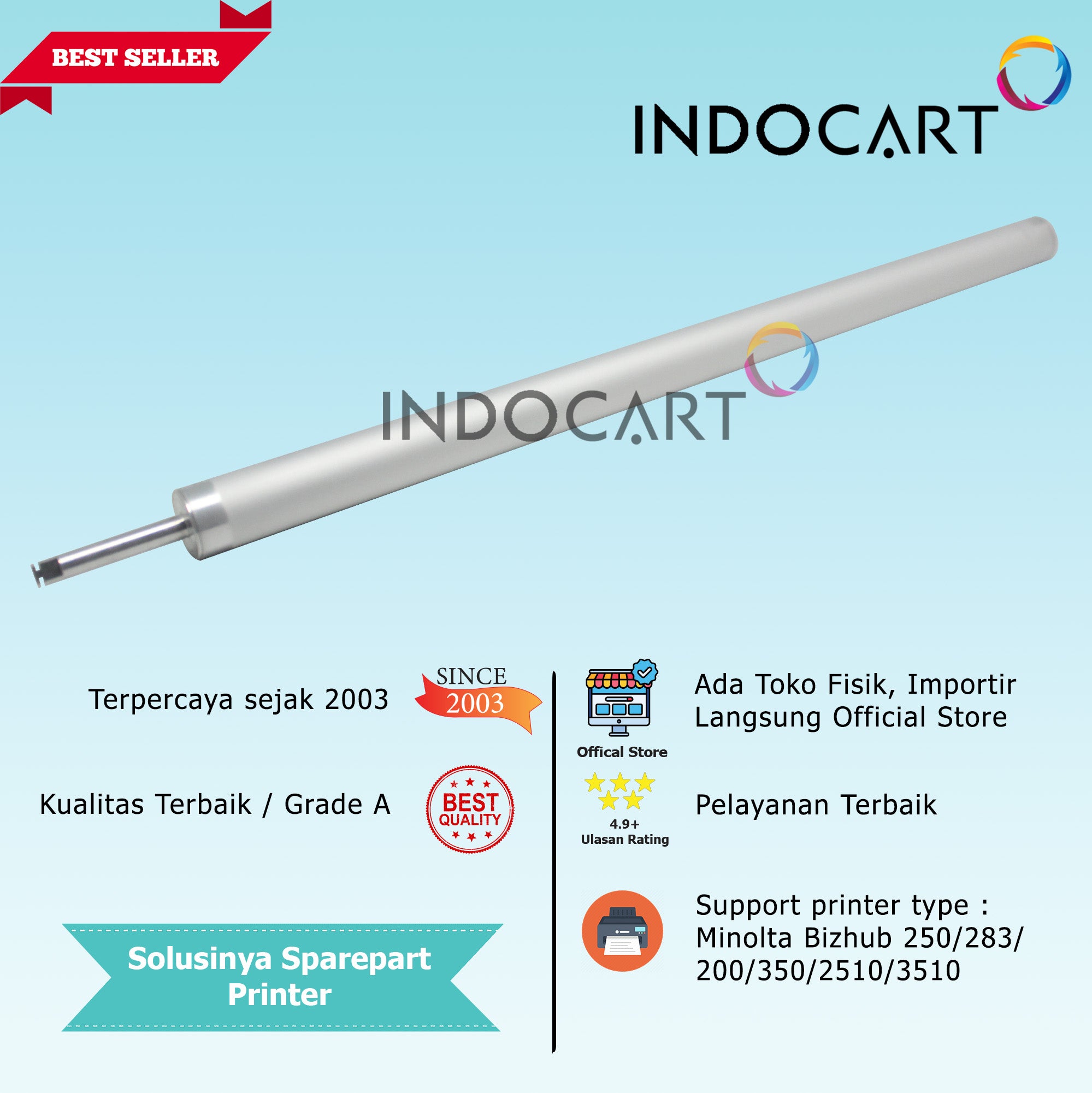 Magnet Roller Sleeve TN211-Konica Minolta Bizhub 200 222 250 282 283 350 2510 3510
