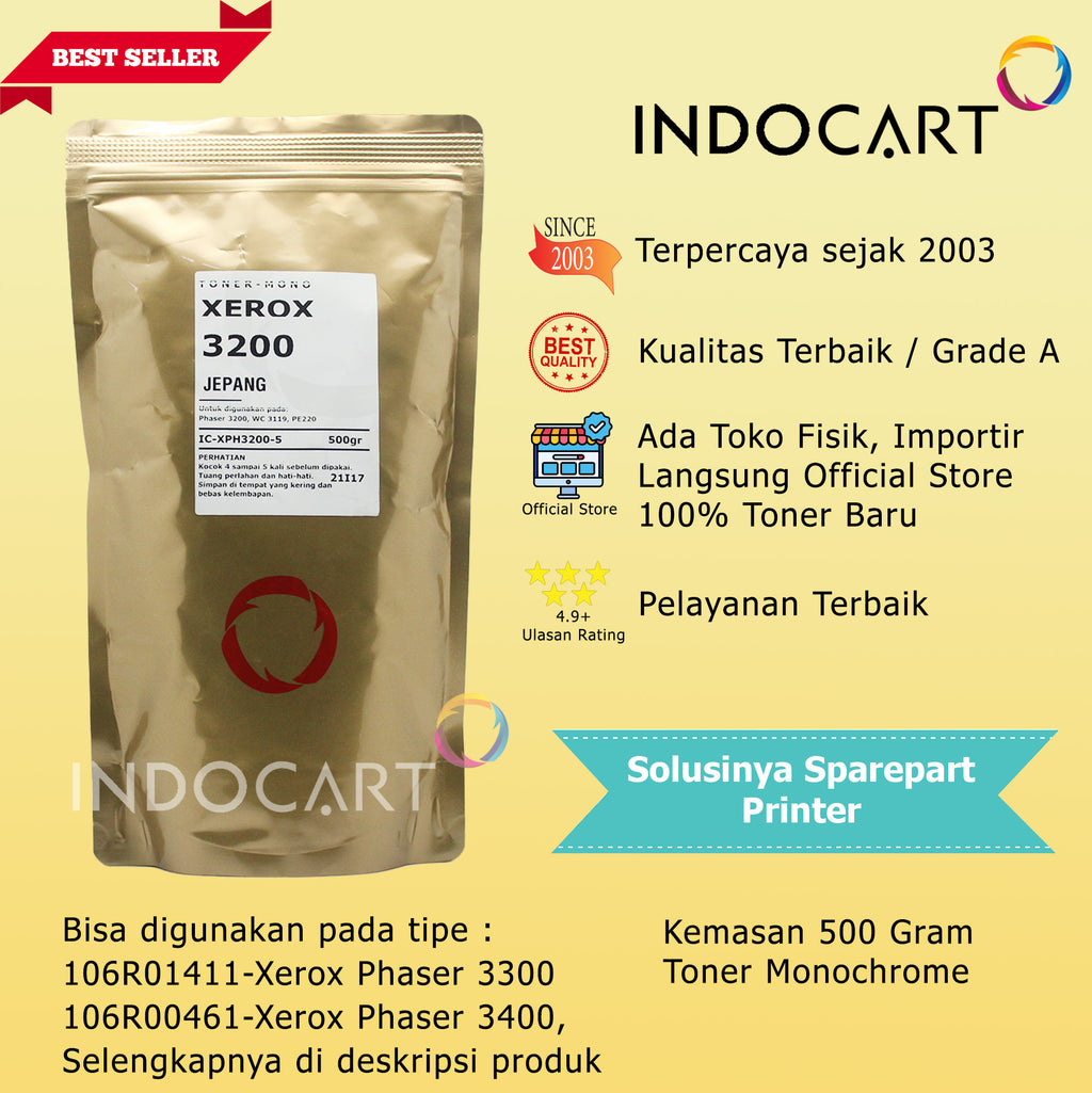Serbuk Toner Jepang CWAA0775 CWAA0776-Xerox WorkCentre 3210 3220