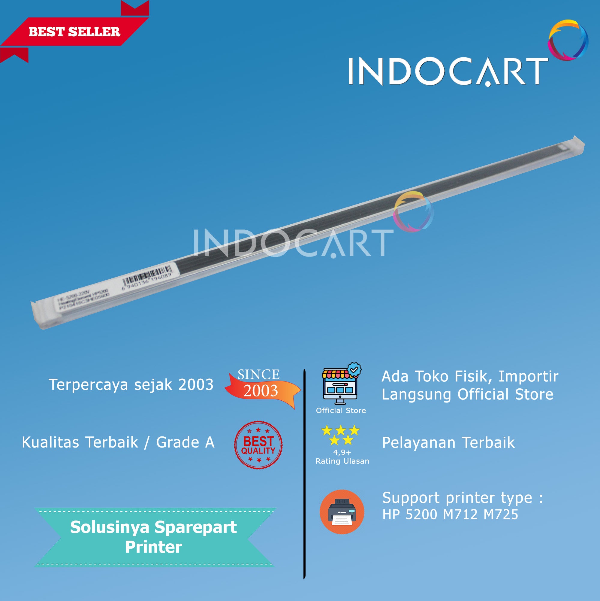 Heating Element-Keramik Fuser Pemanas-HP LaserJet 5200 M5025