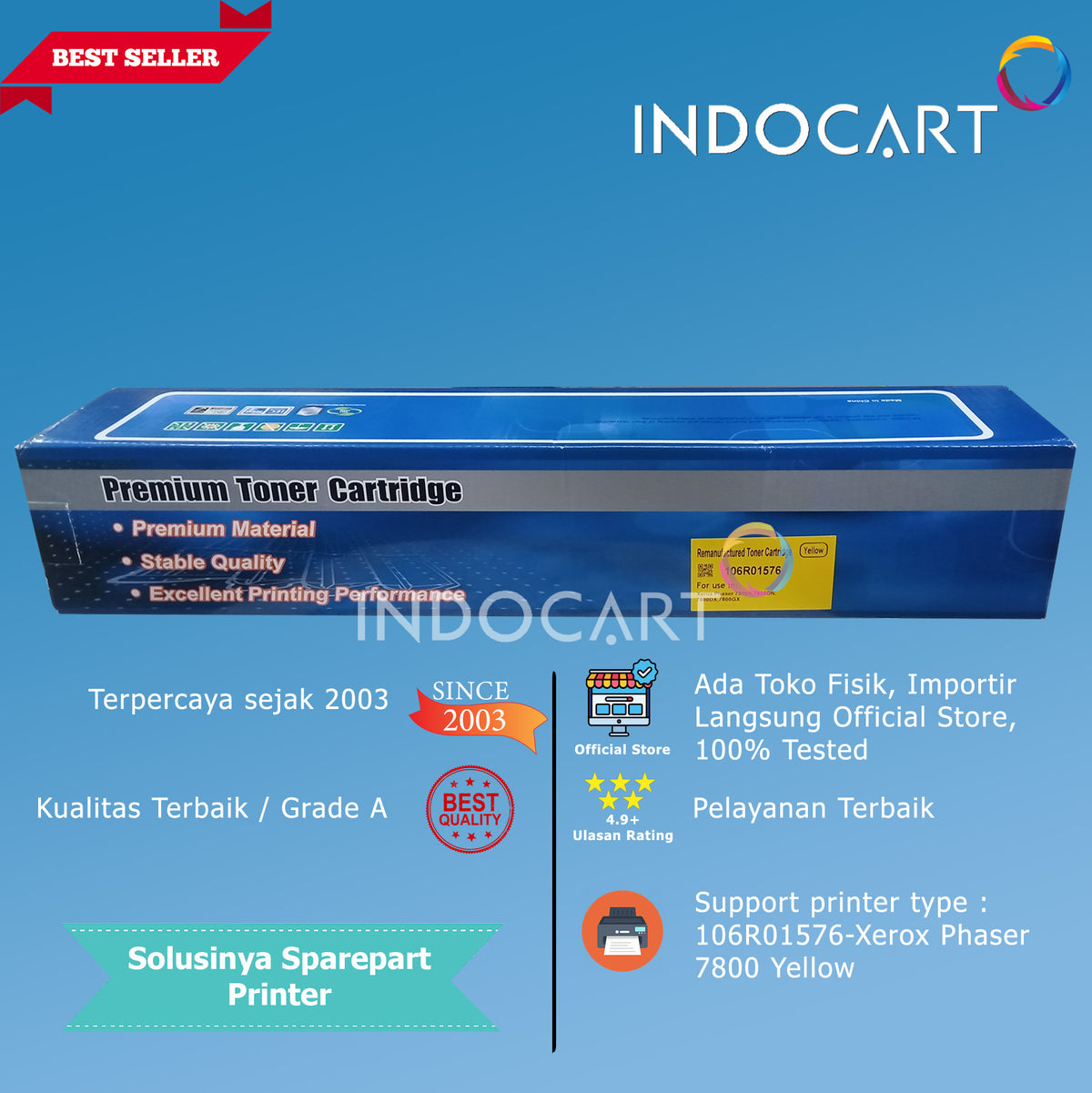 Toner Cartridge Compatible 106R01577 106R01574 106R01575 106R01576-Xerox Phaser 7800