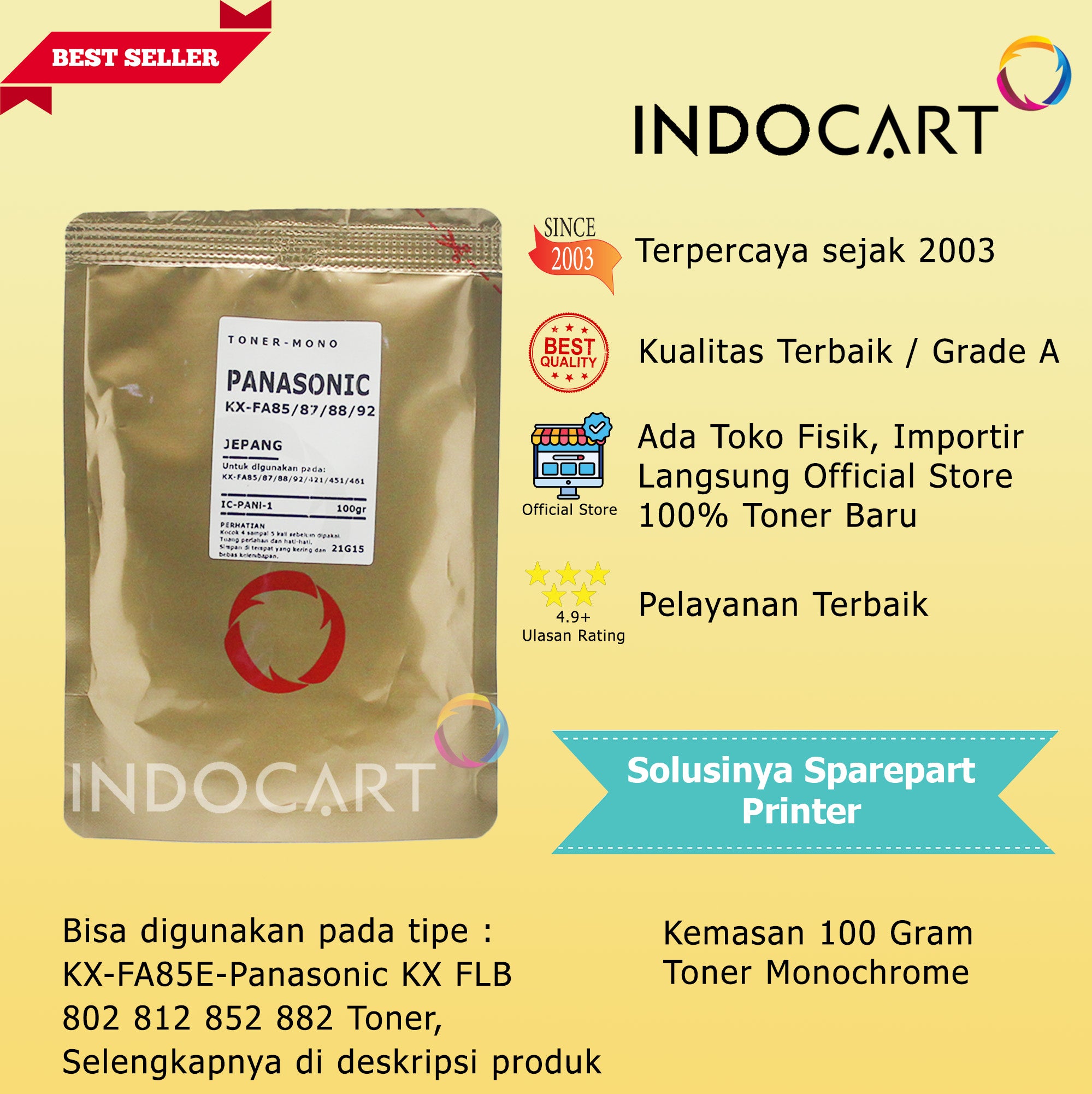 Serbuk Toner Jepang KX-FAT421E FAT472E-KX MB 2235 2275 2545 2120 2130 2137 2170 2177