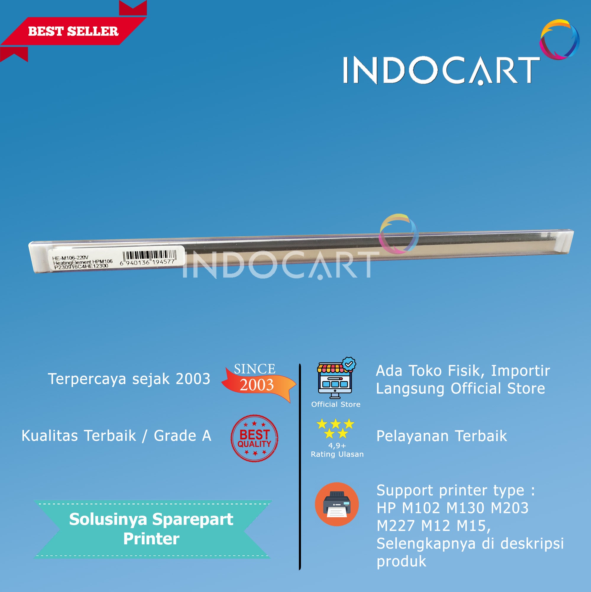 Heating Element-Keramik Fuser Pemanas-HP M12 M15 M26 M102 M130 M203 M206 M227 M230MFP