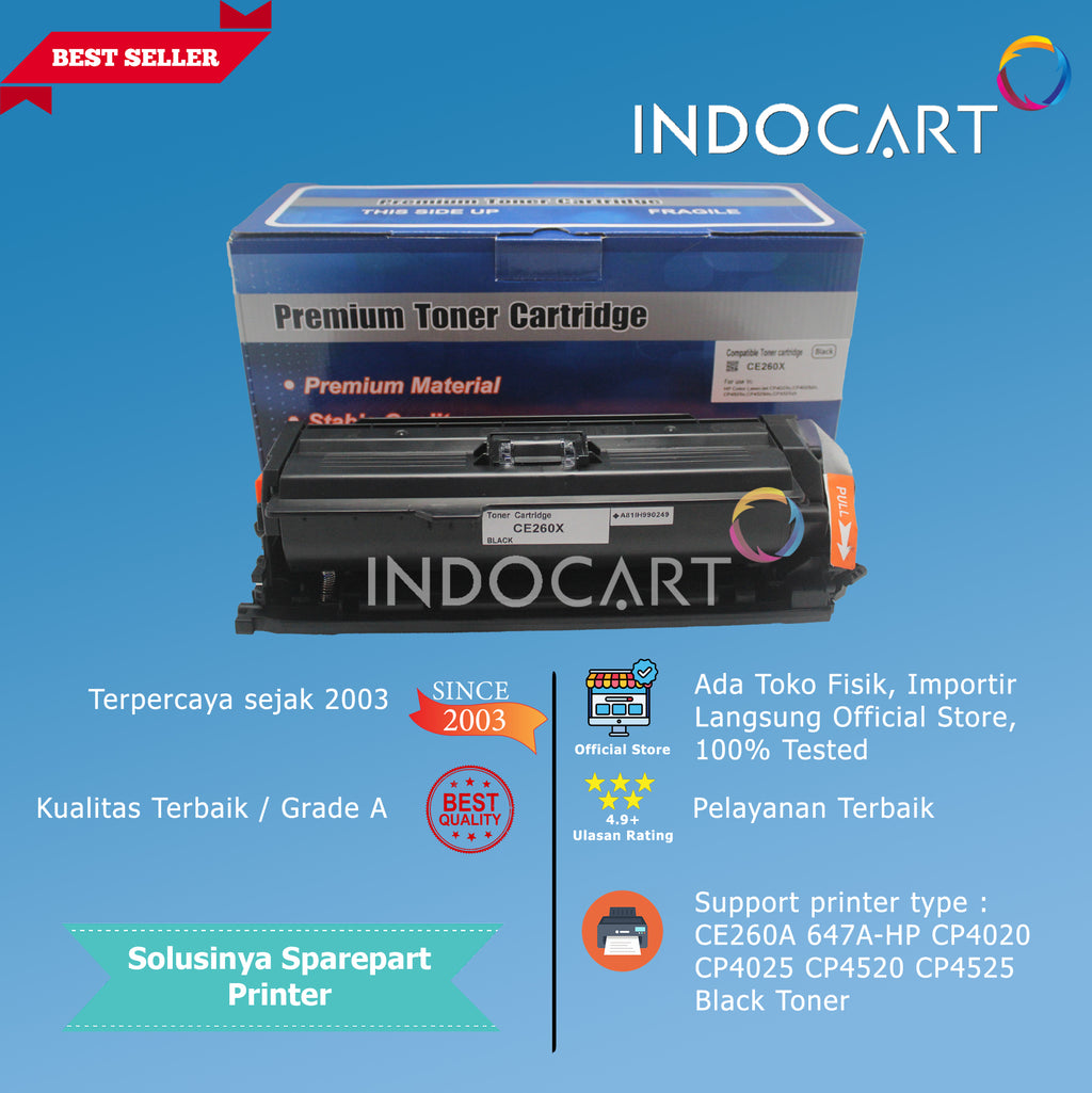 Toner Cartridge Compatible CE260X 649X-HP CLJ CP4020 CP4025 CP4520 CP4525