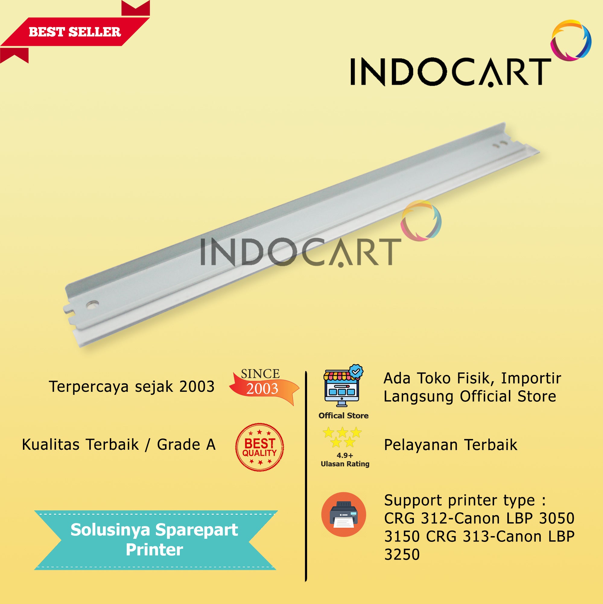 Wiper Blade Kuroki CRG 328 337-Canon iC MF 4410 4420 4412 211 212 215 221 223
