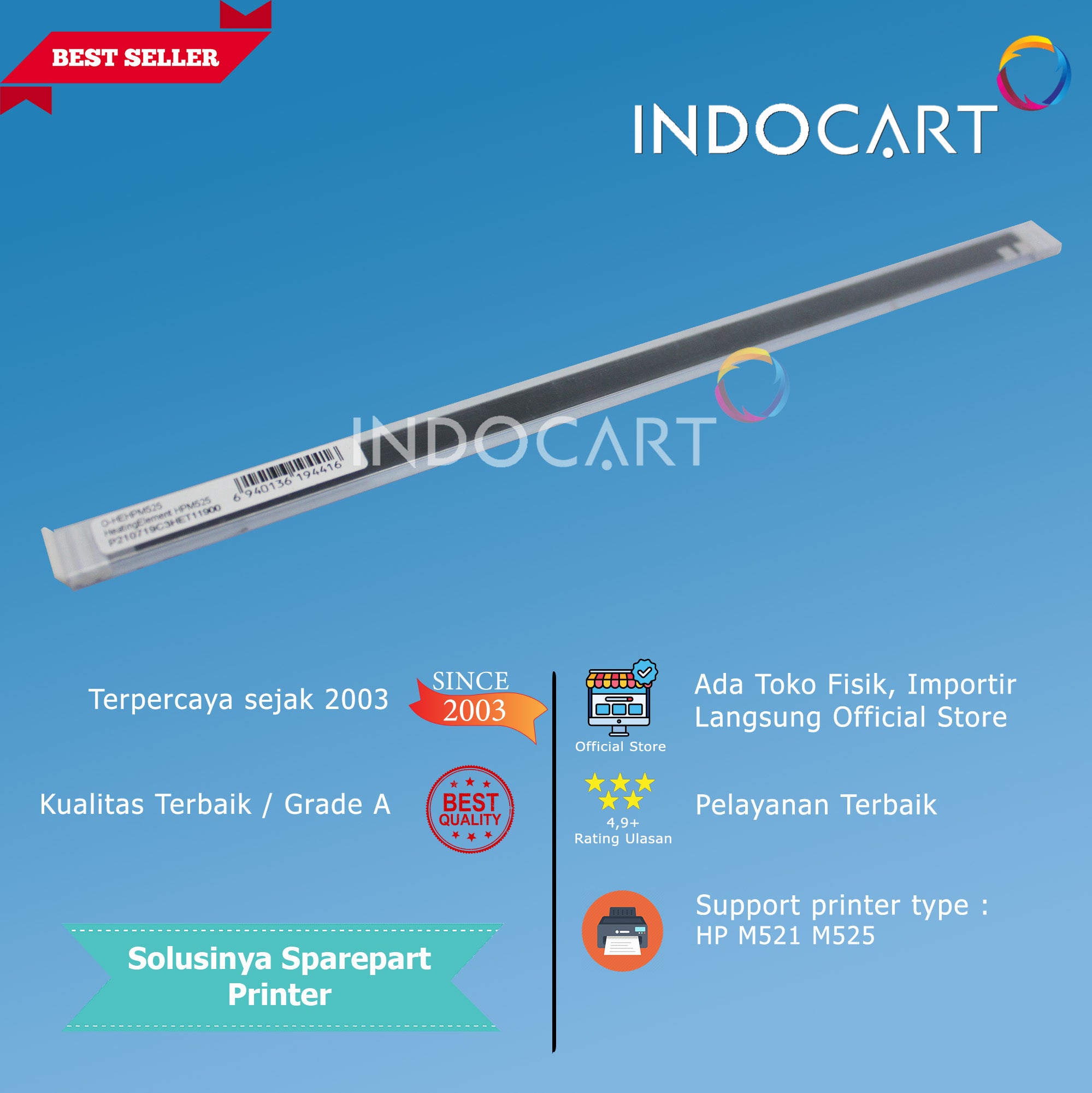Heating Element Keramik Fuser Pemanas-HP LaserJet M521 M525 RM1-8508