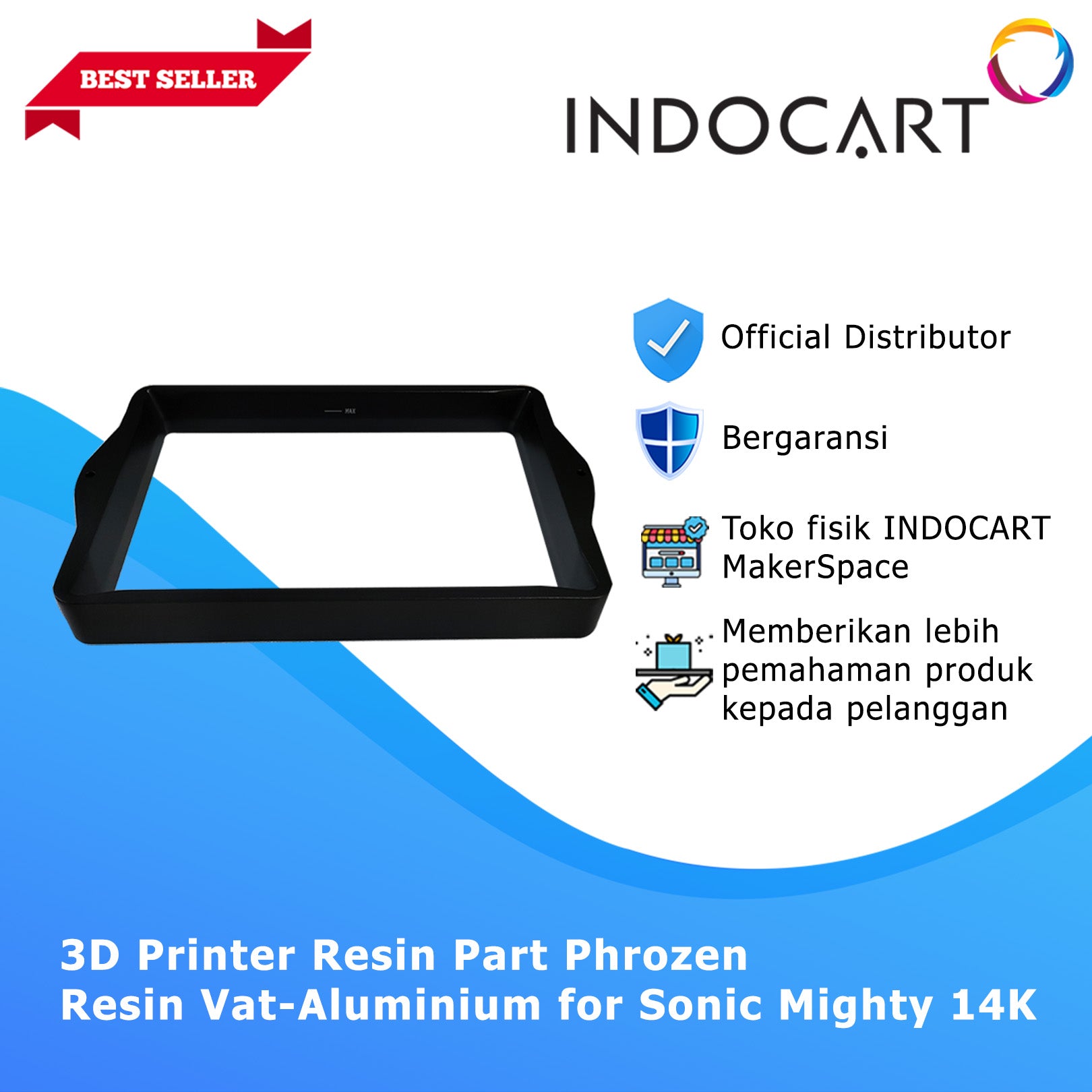 3D Printer Parts Resin VAT Tank Alumunium Phrozen Sonic Mighty 14K Revo
