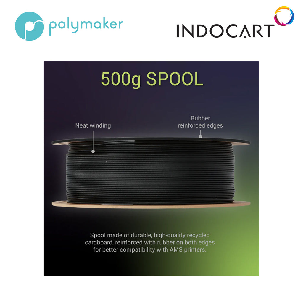 3D Printer Filament PolyMaker Fiberon PA612 ESD Filament Engineered with Carbon Nanotubes Black 1.75mm 500gr