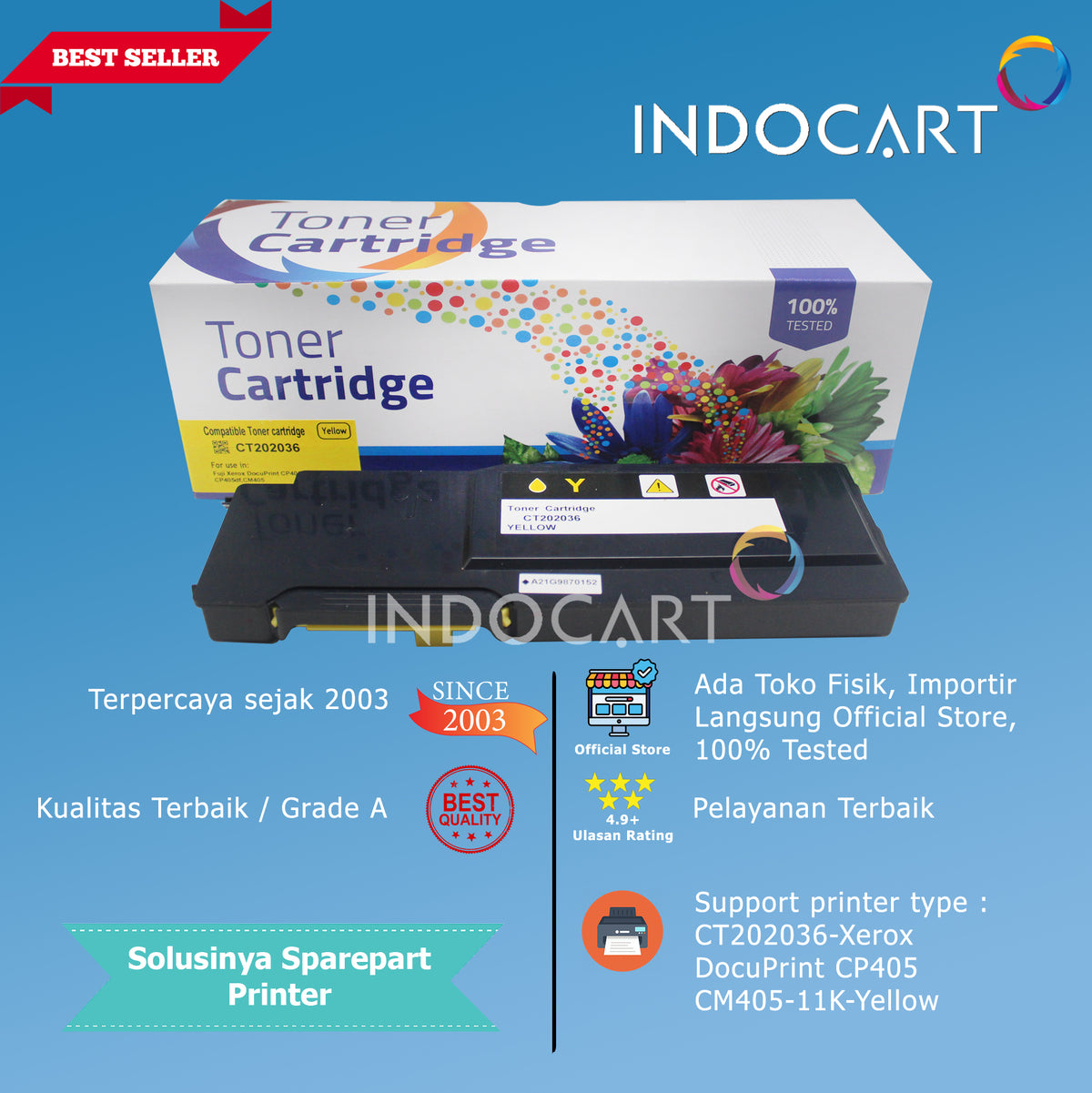 Toner Cartridge Compatible CT202033 CT202034 CT202035 CT202036-Xerox DocuPrint CP405 CM405