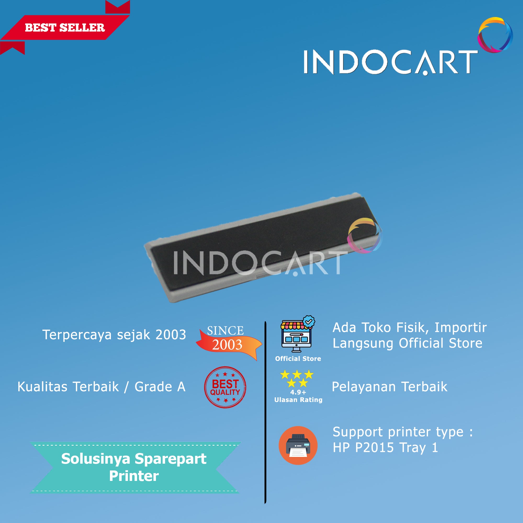 Separation Pad - HP P2015, Tray 1 (RL1-1524)
