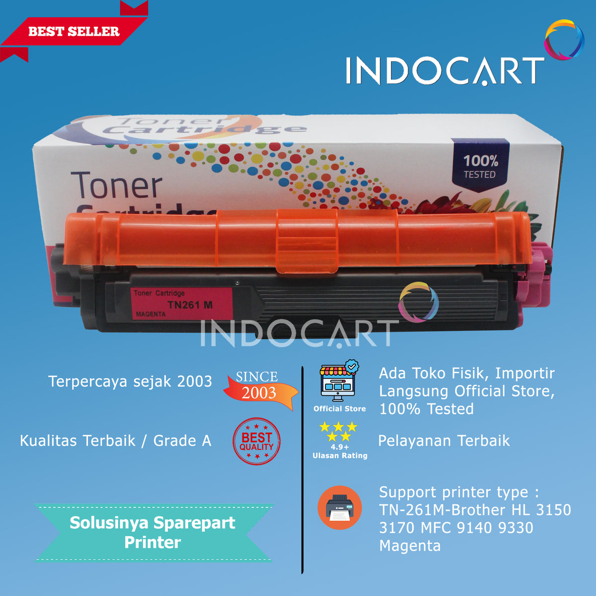 Toner Cartridge Compatible TN-261 TN261-HL 3150 3170 MFC 9140 9330