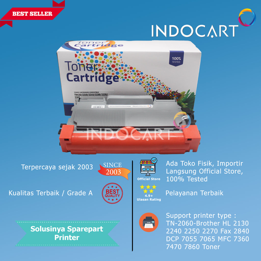 Toner Cartridge Compatible TN-2060-HL 2130 2240 2250 2270 Fax 2840 DCP 7055 7065 MFC 7360 7470 7860