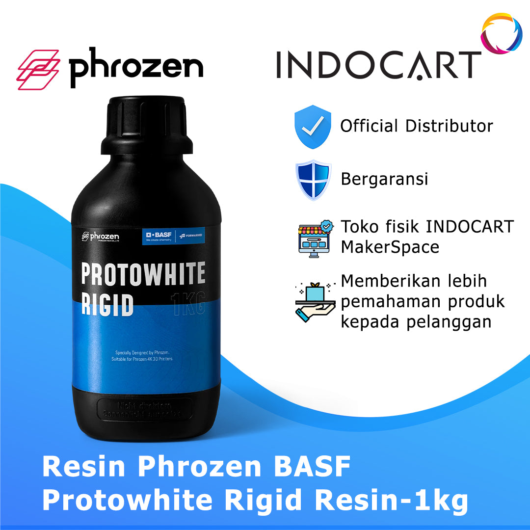 3D Printer Resin Phrozen BASF Protowhite Rigid Resin 1kg