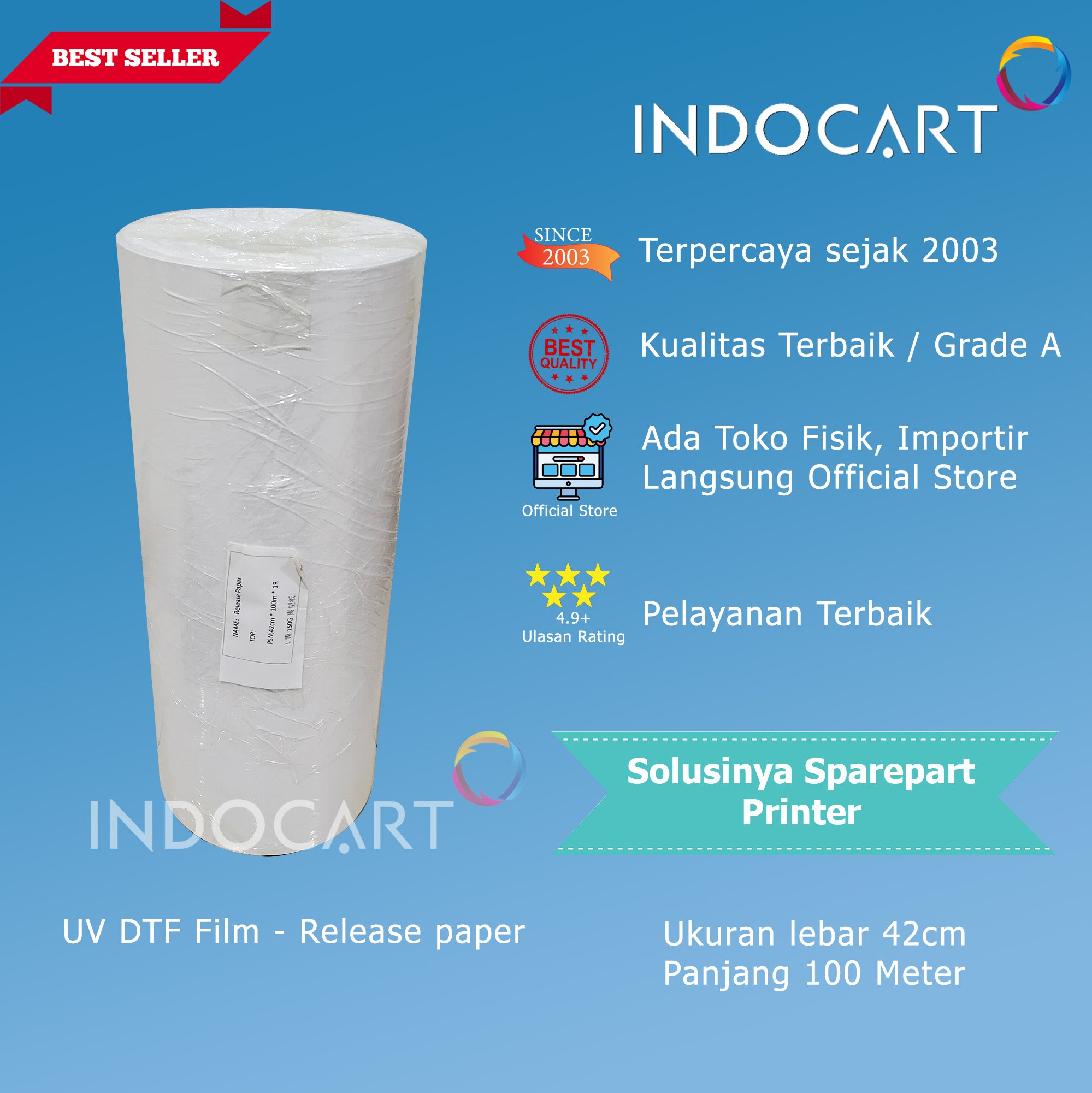 PET Film UV DTF Release Paper Premium High Quality
