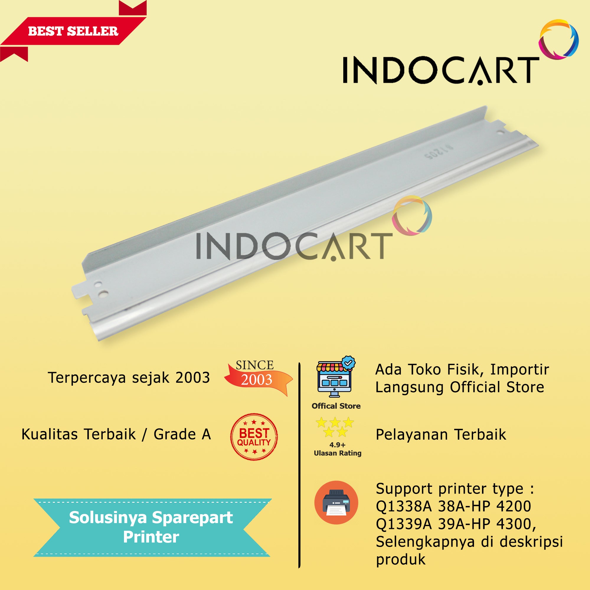 Wiper Blade Kuroki 38A 39A 42X-HP LaserJet 4200 4250 4300 4350 4345