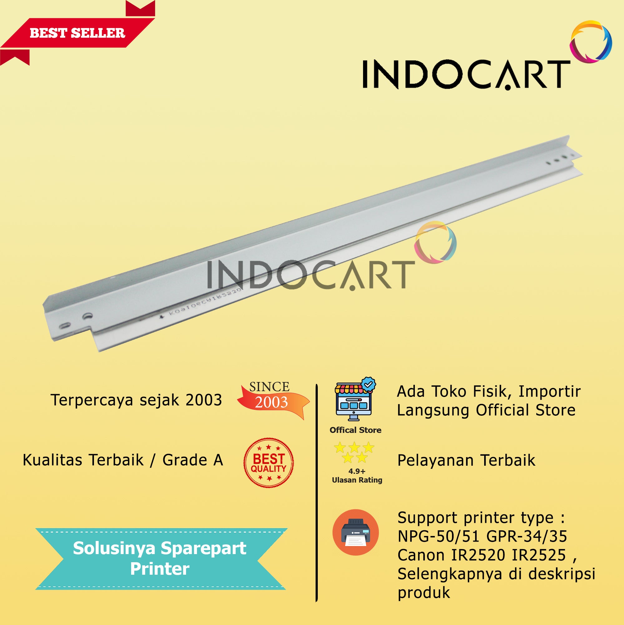 Wiper Blade Kuroki NPG-73 GPR-57-Canon IR 4525 4535 4545 4551