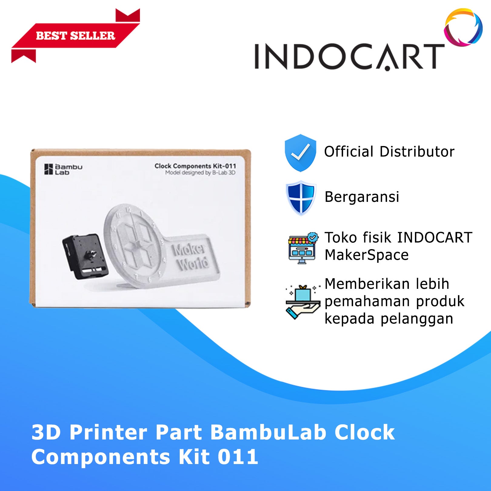 3D Maker's Supply Parts BambuLab Clock Components Kit 011
