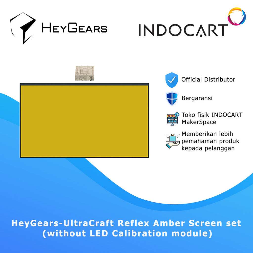 3D Printer Parts HeyGears UltraCraft Reflex Amber Screen Set without LED Calibration Wodule