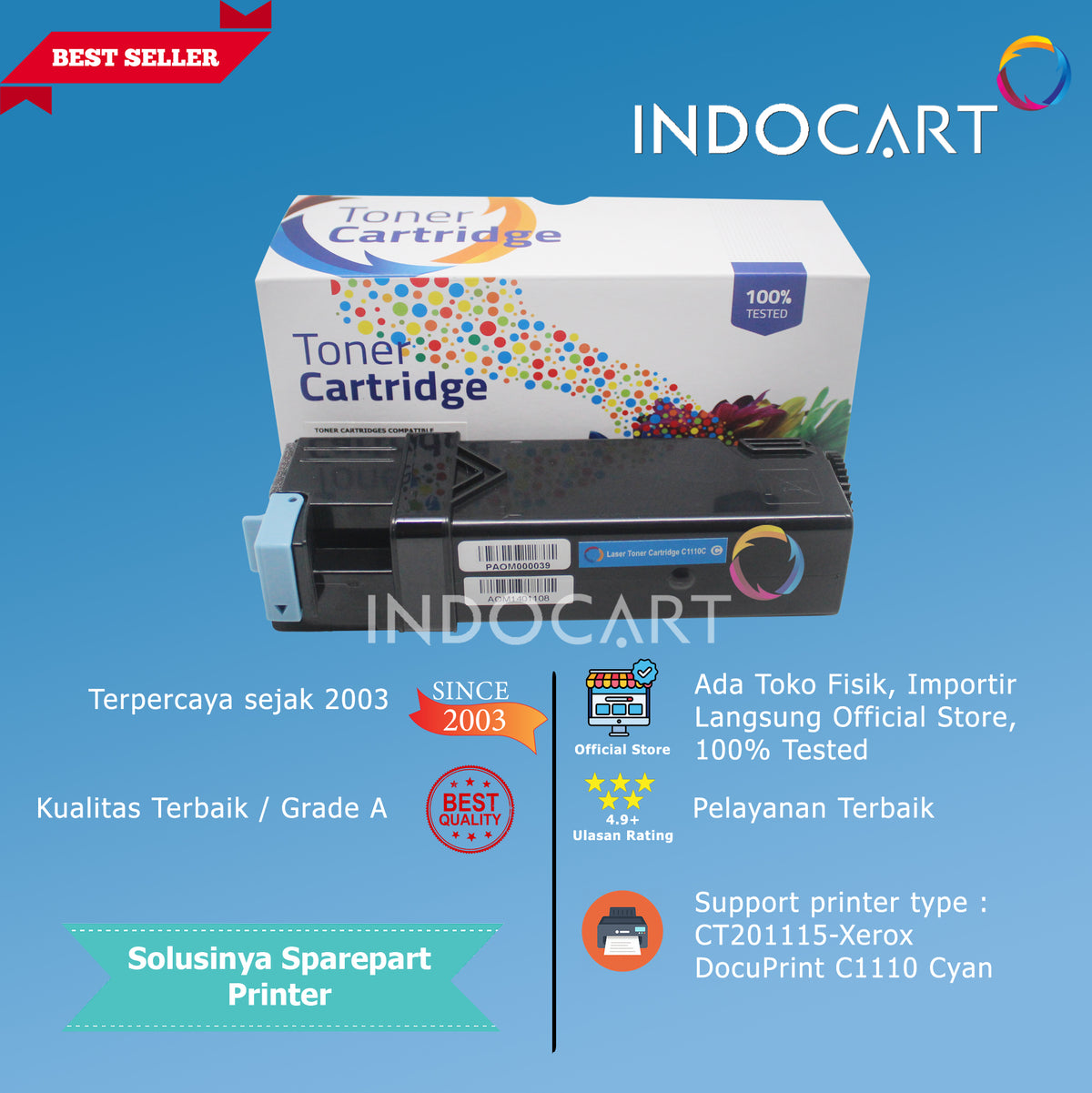 Toner Cartridge Compatible CT201114 CT201115 CT201116 CT201117-Xerox DocuPrint C1110