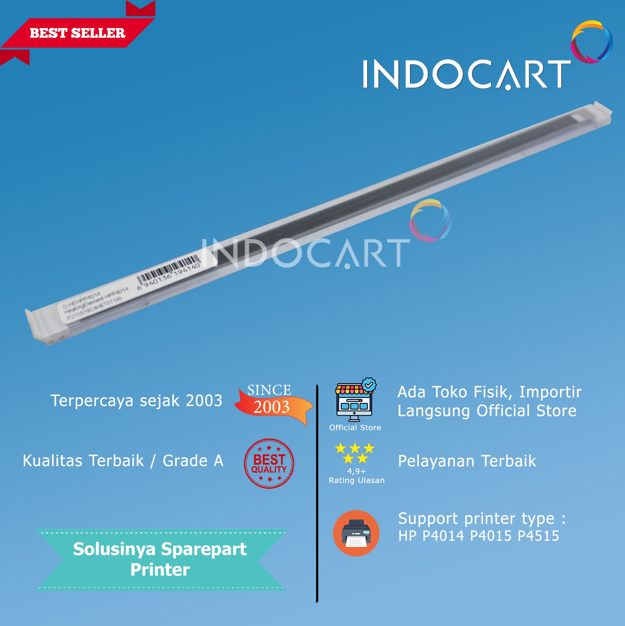 Heating Element-Keramik Fuser Pemanas-HP LaserJet P4014 P4015 P4515