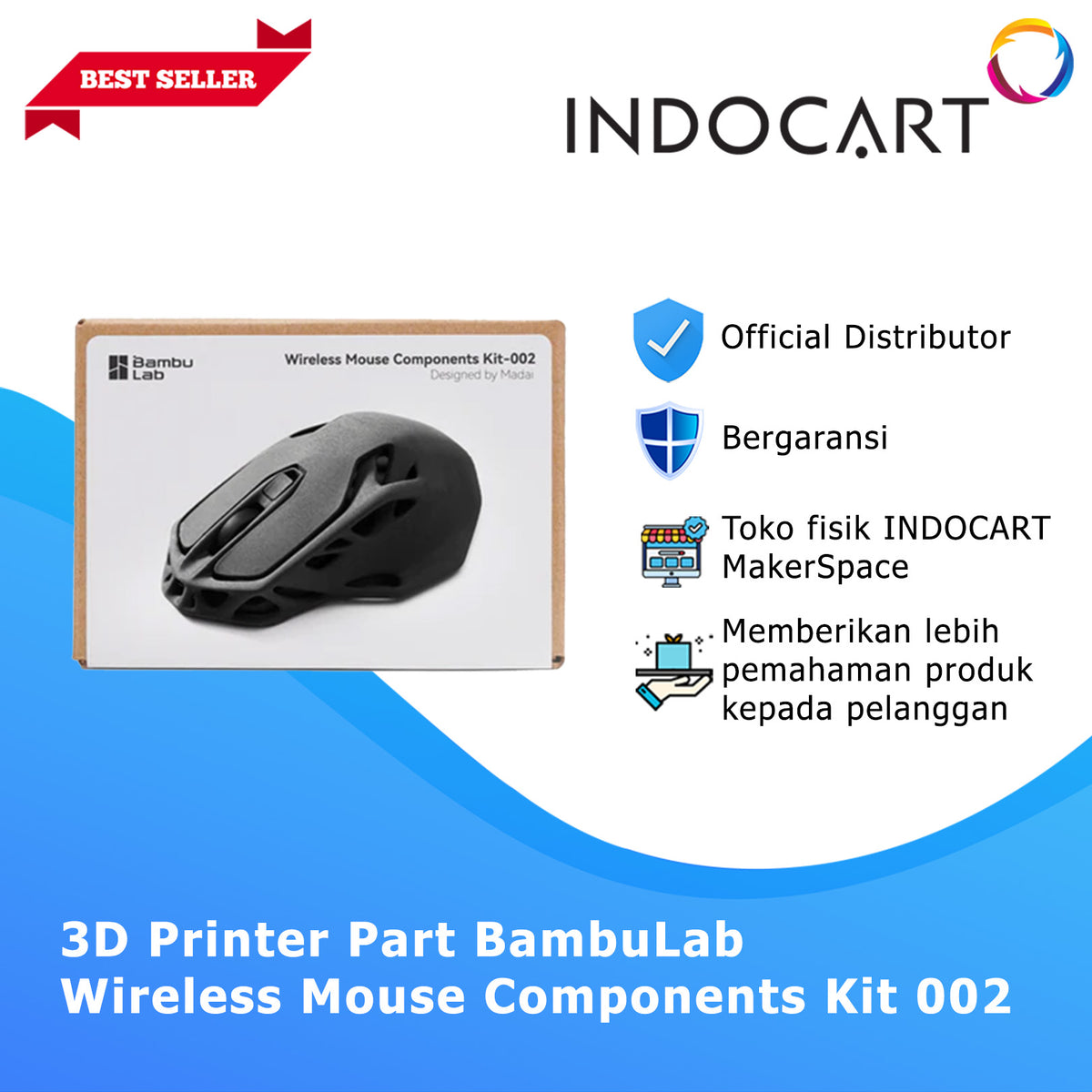 3D Maker's Supply Parts BambuLab Wireless Mouse Components Kit 002