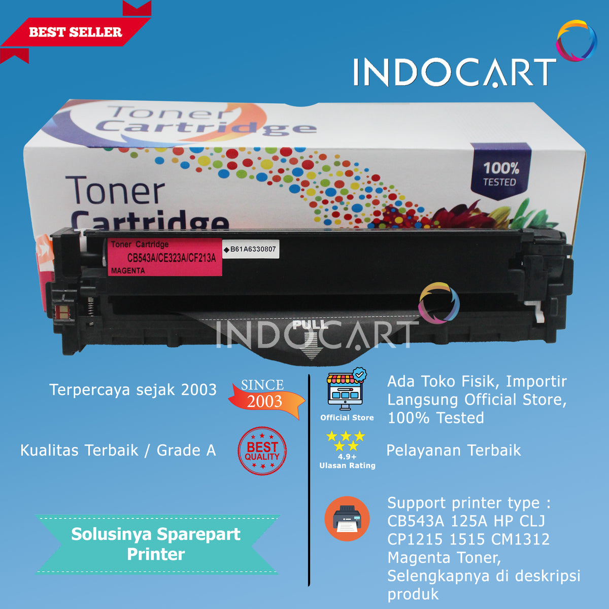 Toner Cartridge Compatible Universal 125A 128A 131A-HP CLJ CP1215 CP1525 M251 M276