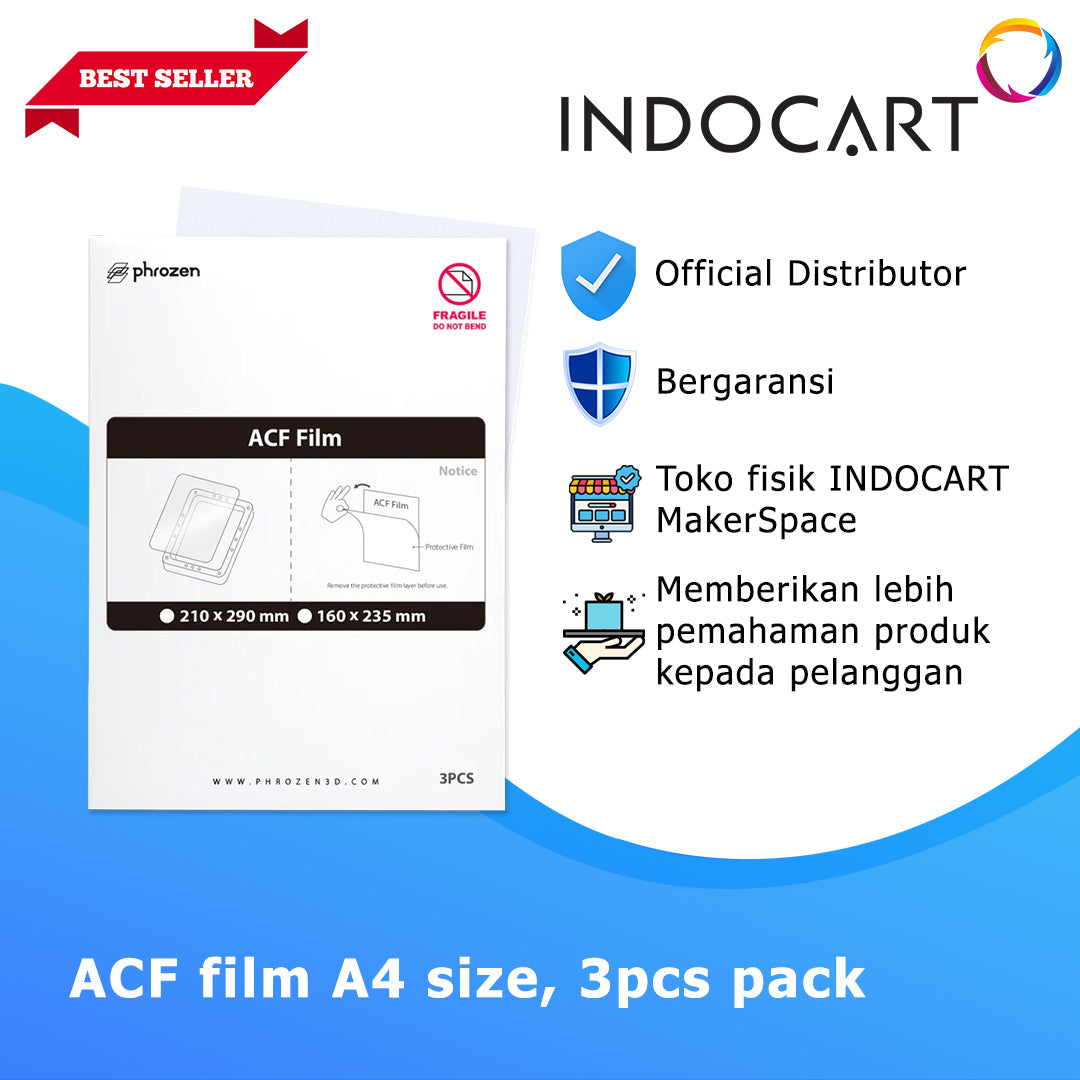 3D Printer Parts ACF Film 3D Printer Resin for Phrozen Size A4 3Pcs/Pack