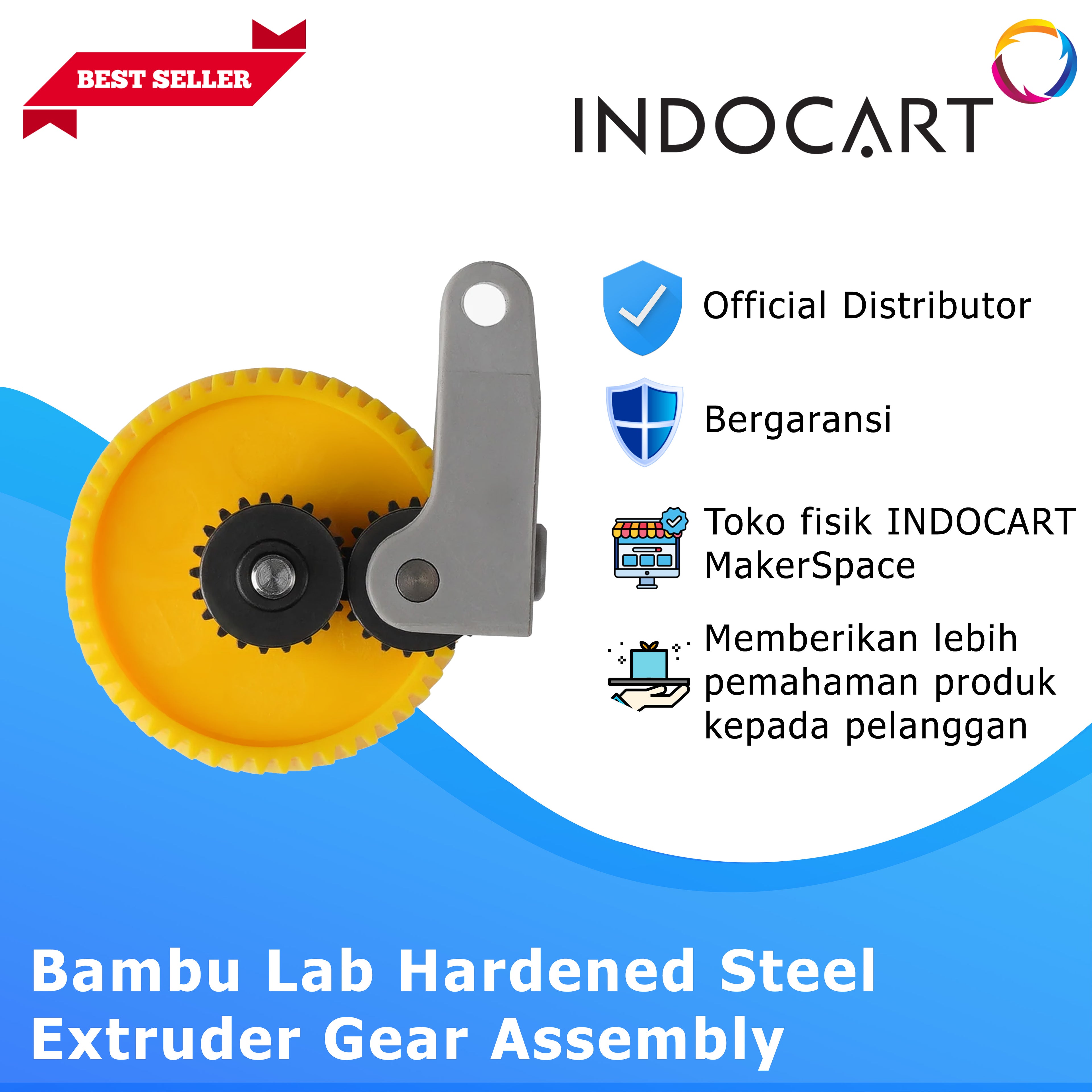 3D Printer Parts BambuLab Hardened Steel Extruder Gear Assembly BambuLab X1/P1 Series