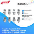 3D Printer Parts Creality OEM Nozzle Kit MK8 High End Copper Alloy 8Pcs Pack 0.25 0.4 0.6 0.8