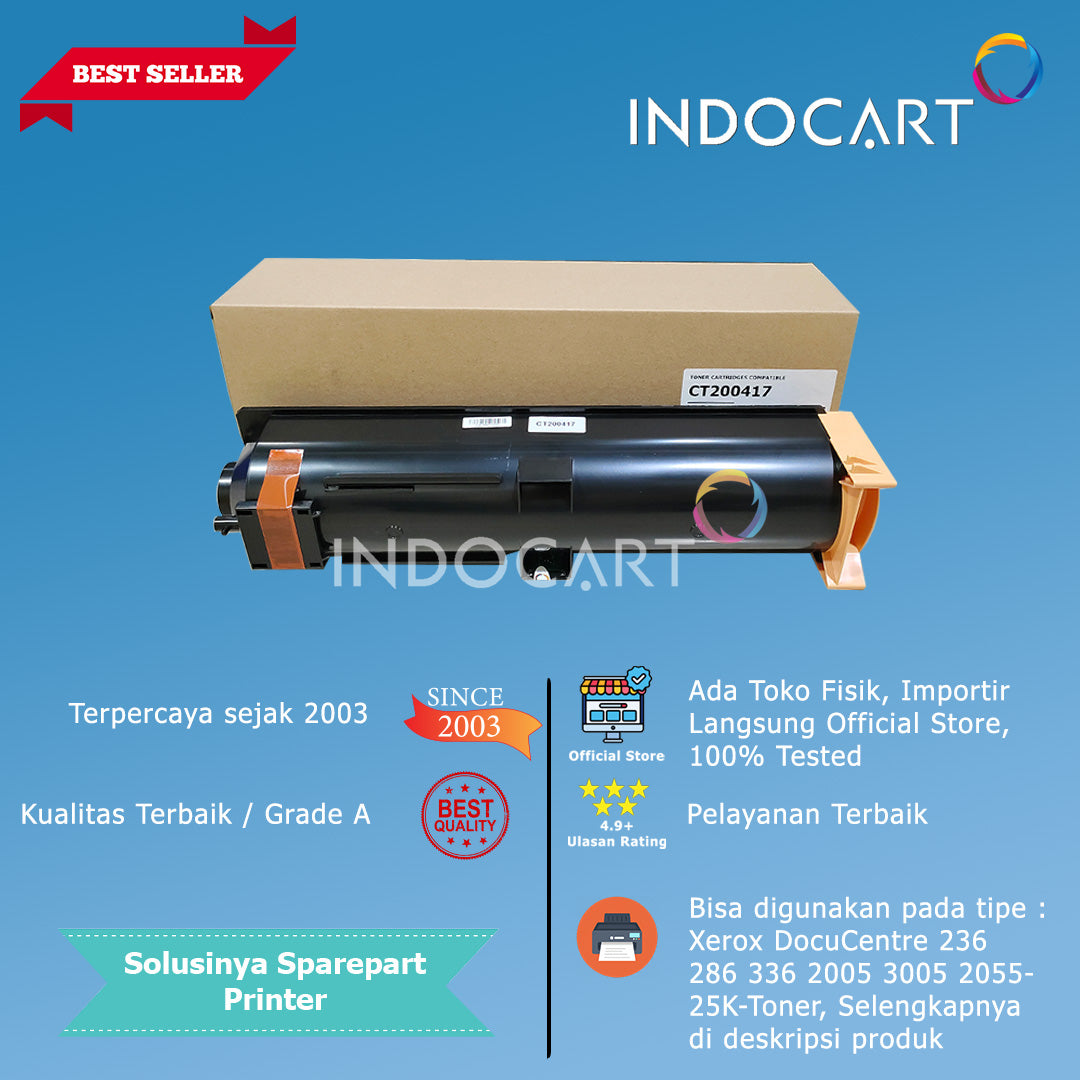 Toner Cartridge Compatible CT200417-Xerox DocuCentre 236 286 336 2005 3005 2055 2007 3007-25K