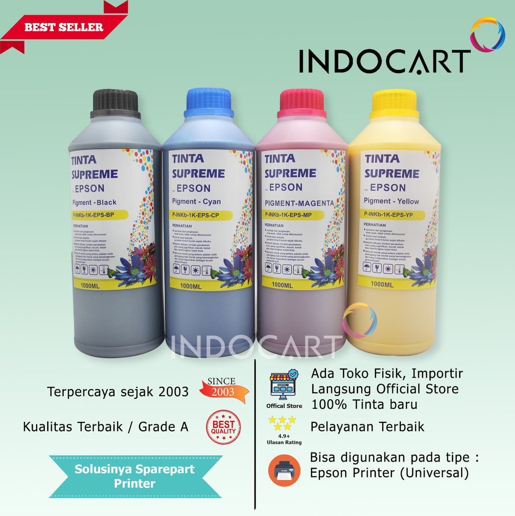 IndoCart Tinta Refill Printer Epson-Pigment Ink-1kg
