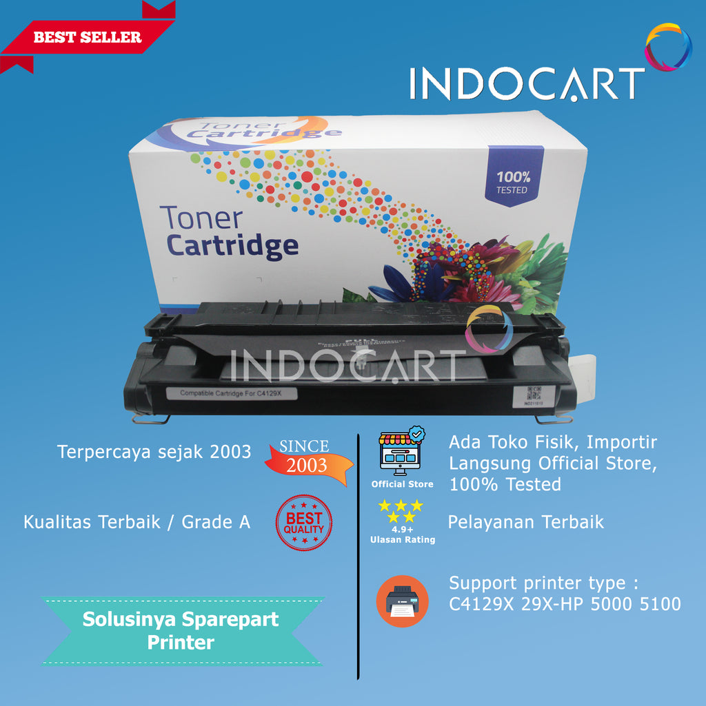 Toner Cartridge Compatible C4129X 29X-Printer LaserJet HP 5000 5100