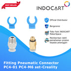 3D Printer Parts Creality OEM Fitting Pneumatic Connector PC4 01 PC4 M6 Set Creality Ender 3V2/E5Pro/CR 30/E5Plus