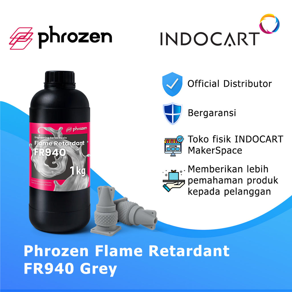 3D Printer Resin Phrozen Flame Retardant FR940 Grey 1Kg