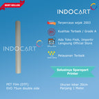 Transfer PET Film Sablon DTF Direct Transfer Film EVO 75um Double Side 30cmx1m-5 Lembar