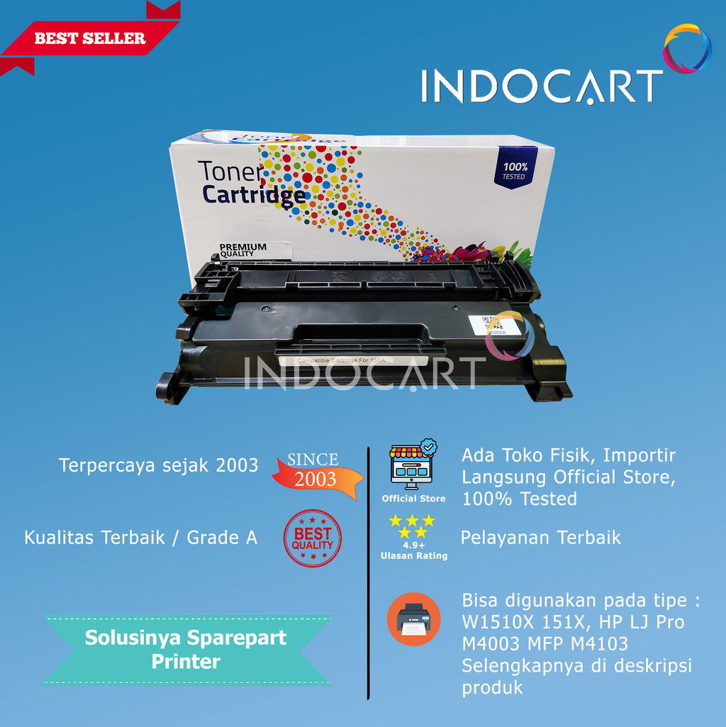 Toner Cartridge Compatible W1510A 151A-HP LJ Pro M4003 MFP M4103